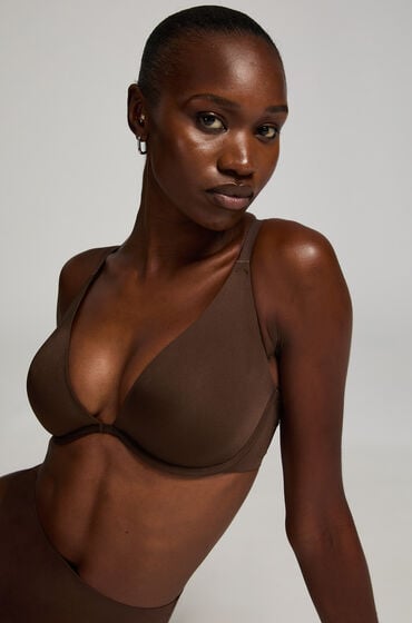 Hunkemöller kke-formstøbt bøjle-bh Smooth Brun