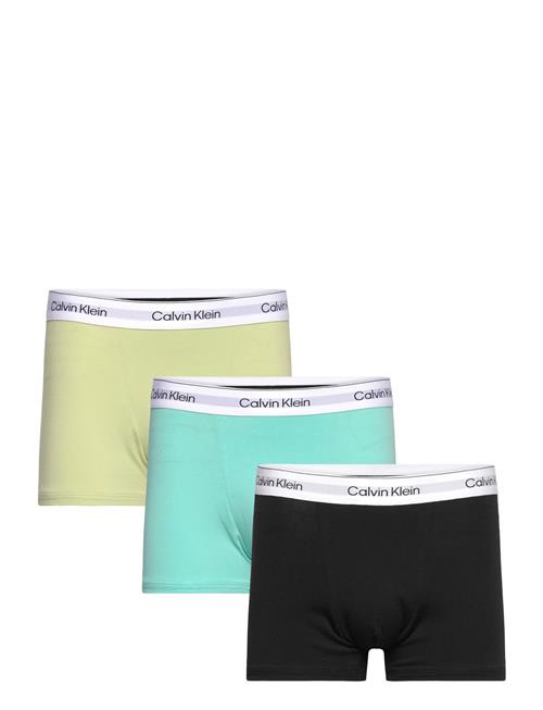 Se Relaxed Dart Trunk 3Pk Calvin Klein Green ved Booztlet