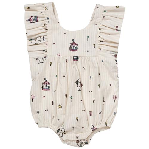 Copenhagen Colors Mønstret Romper Cremefarvet 86 cm  Creme  86 cm  kvinde