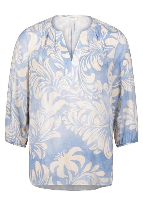 Cartoon Bluse  blue denim / offwhite