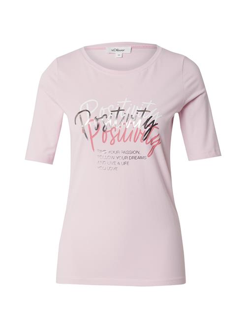 s.Oliver Shirts  lyserød / lys pink / sølv