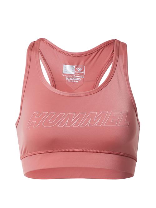 Hummel Sports-BH 'Tola'  mørkegrå / lys pink / hvid