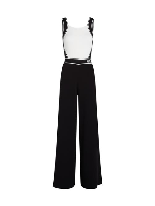 Karl Lagerfeld Jumpsuit  sort / hvid
