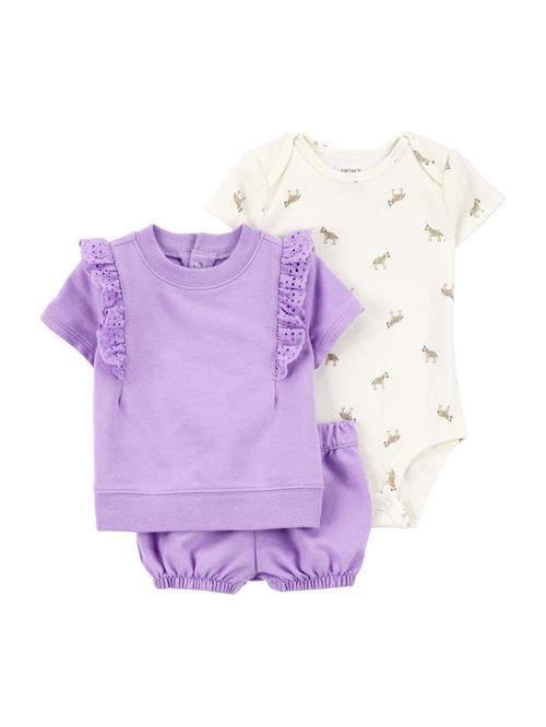 Carter's Sæt  brun / lilla / hvid