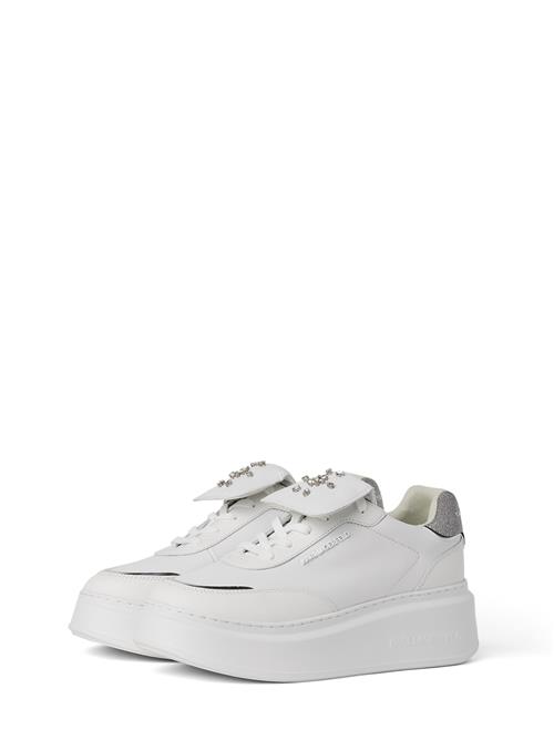 Karl Lagerfeld Sneaker high ' Anakapri Florastone'  grå-meleret / hvid