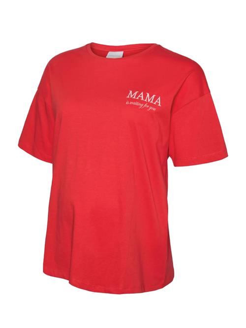 MAMALICIOUS Shirts 'MLFERIDA'  blodrød / hvid
