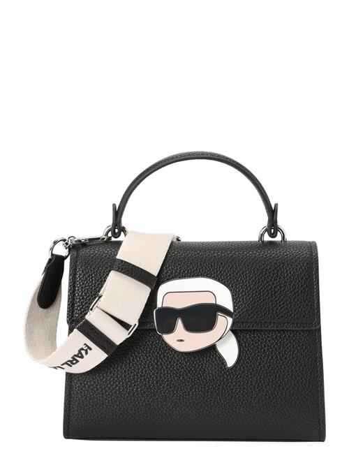 Karl Lagerfeld Håndtaske  beige / sort / hvid