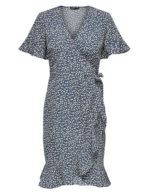 Onlolivia S/S Wrap Dress Wvn ONLY Blue
