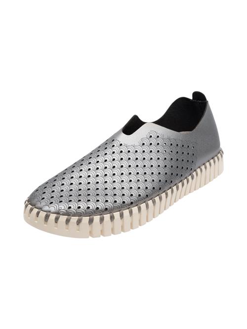 ILSE JACOBSEN Slipper 'Tulip'  sølv