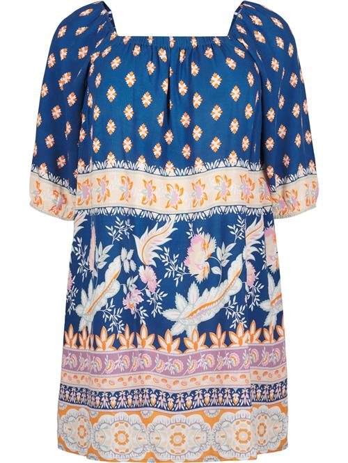 Swim by Zizzi Strandkjole 'Scami'  blå / orange / lyserød / hvid