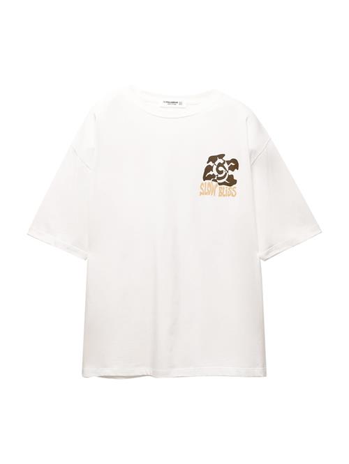 Pull&Bear Shirts  choko / lysegul / hvid