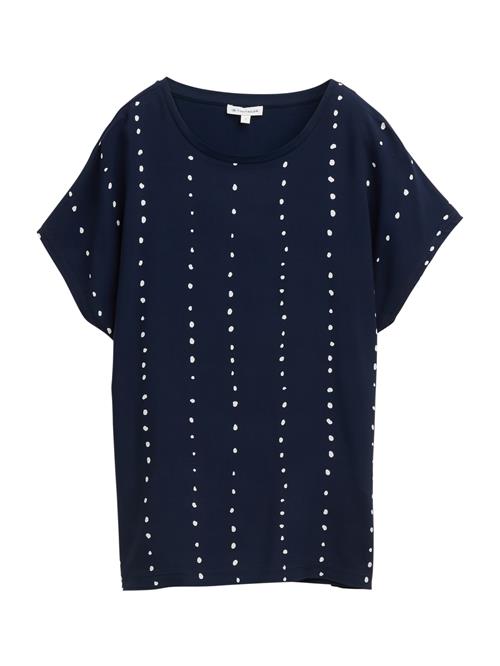 TOM TAILOR Shirts  marin / hvid