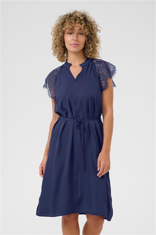 Cream Kjole 'Nola'  navy