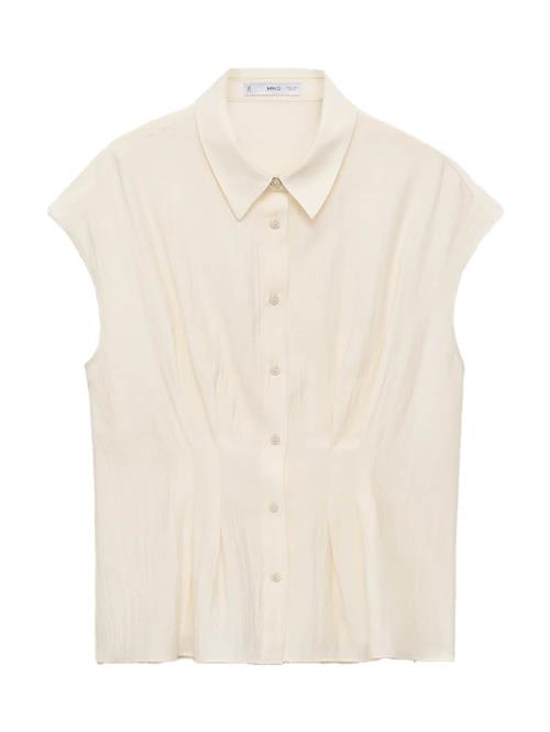 MANGO Bluse 'PIN'  ecru