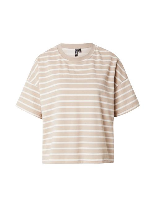 PIECES Sweatshirt 'PCCHILLI'  camel / hvid