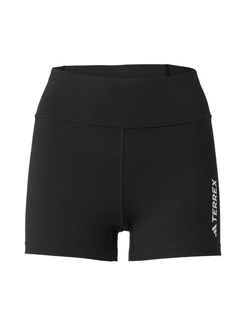 ADIDAS TERREX Udendørs bukser  sort / hvid