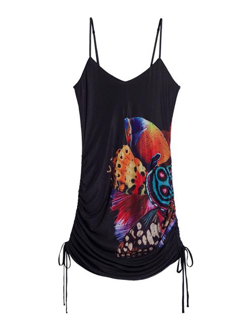 Desigual Kjole  orange / pink / sort