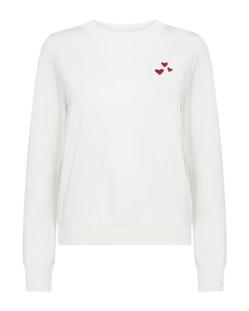 SAINT TROPEZ Pullover 'Valentina'  brandrød / æggeskal