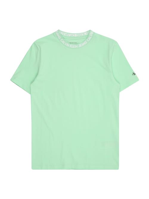 Calvin Klein Jeans Shirts 'INTARSIA'  mint / hvid