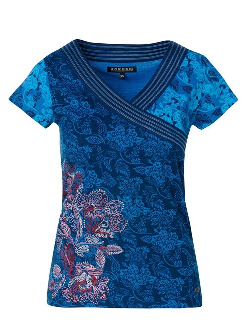 KOROSHI Shirts  blå / azur / lyserød