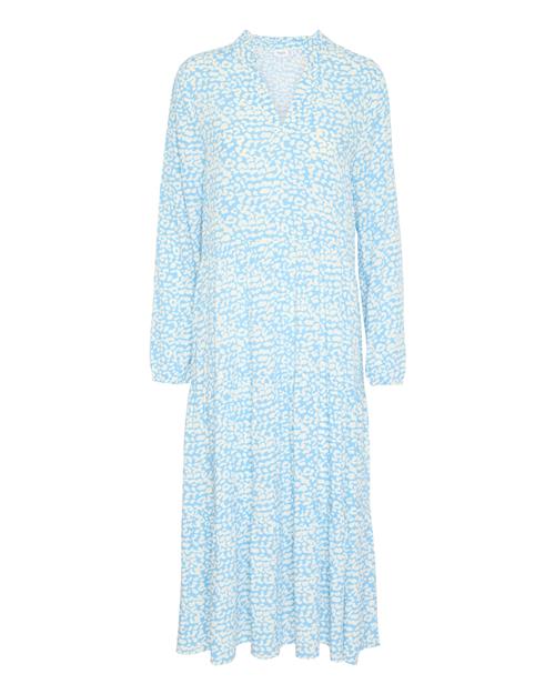 SAINT TROPEZ Blusekjole 'EdaSZ'  aqua / hvid