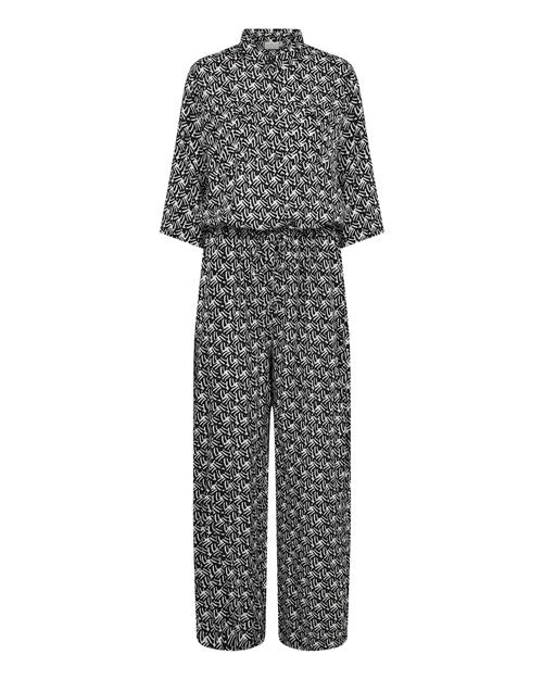 Kaffe Jumpsuit 'Sanne'  sort / hvid