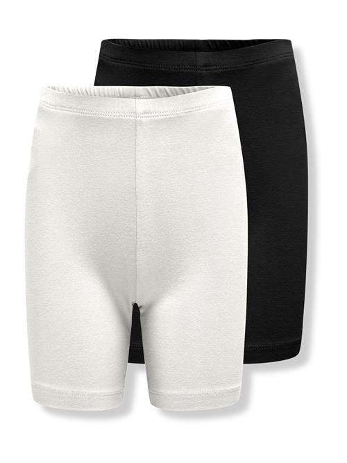 ONLY GIRLS Leggings 'KOGLove'  sort / hvid