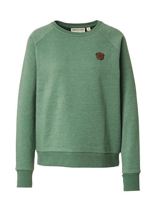 naketano Sweatshirt 'Krokettenhorst'  grøn-meleret