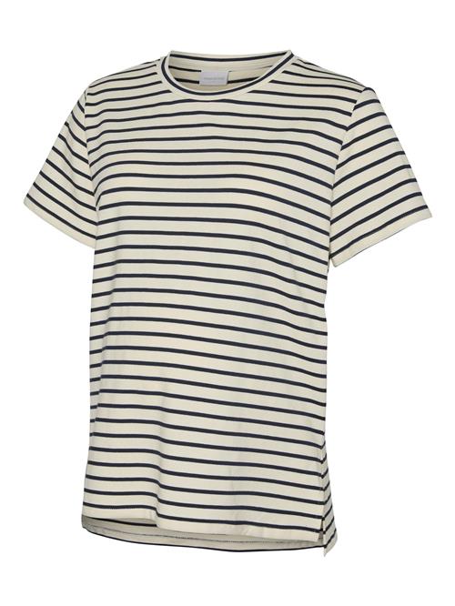 MAMALICIOUS Shirts 'MLAmila'  creme / marin