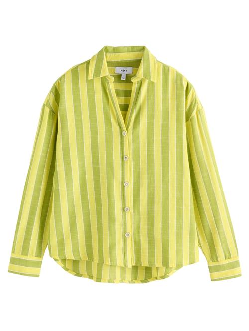 Next Bluse  gul / kiwi / hvid