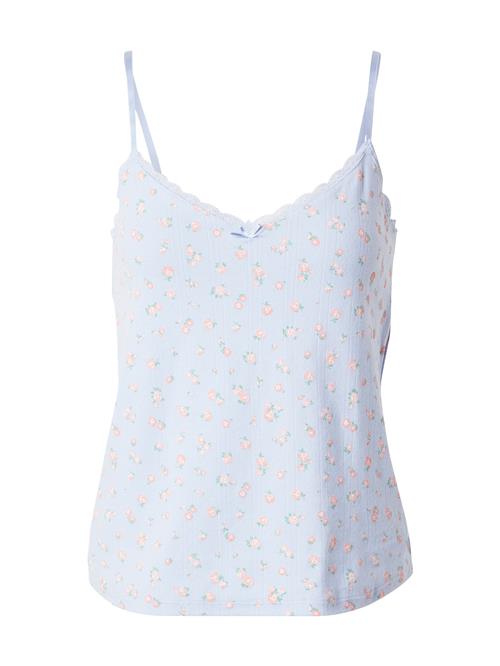 Hunkemöller Soveskorte  lyseblå / jade / rosé / hvid