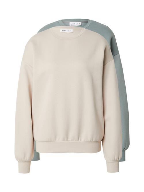 Se studioselect Sweatshirt 'Lotta'  beige / mint ved About You