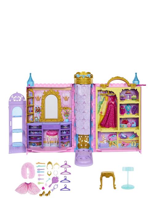 Disney Princess Ready For The Ball Closet With Fashions, Accessories, & Storage, Opens 2 Feet Wide Disney Princess Patterned