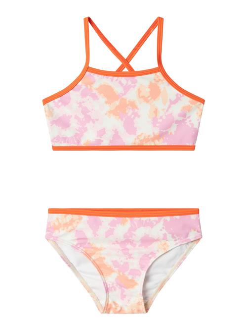 NAME IT Bikini 'NKFZimone'  abrikos / mørkeorange / lyserød / offwhite