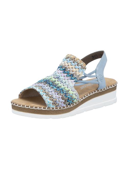Se Rieker Sandaler  creme / blå / lyseblå / mint ved About You