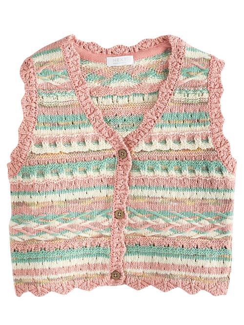 Next Vest  pastelgul / grøn / koral / offwhite