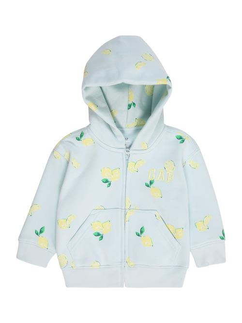GAP Sweatjakke  lyseblå / pastelgul / grøn / mørkegrøn