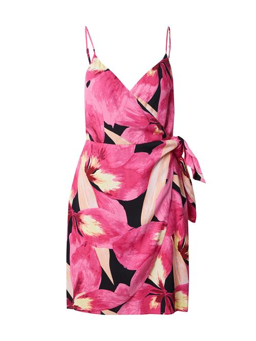 ONLY Sommerkjole 'ONLALMA'  sand / pastelgul / mørk pink / sort