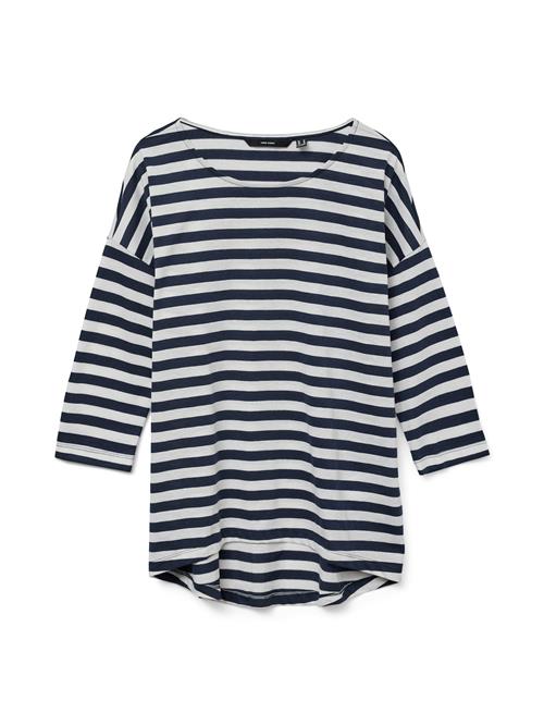 VERO MODA Shirts 'VMLUNA MALENA'  navy / hvid