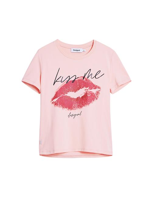 Desigual Shirts 'Kiss Me'  pudder / rød / sort