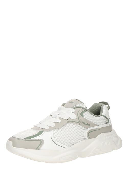 HUGO Sneaker low 'Leon'  grå / pastelgrøn / hvid
