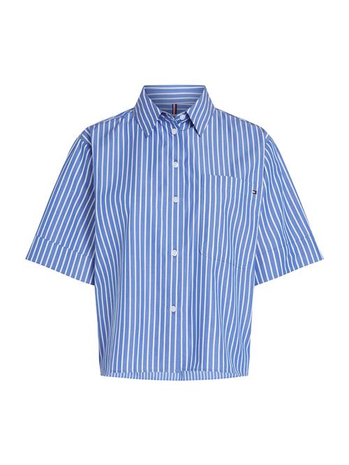 TOMMY HILFIGER Bluse  navy / hvid