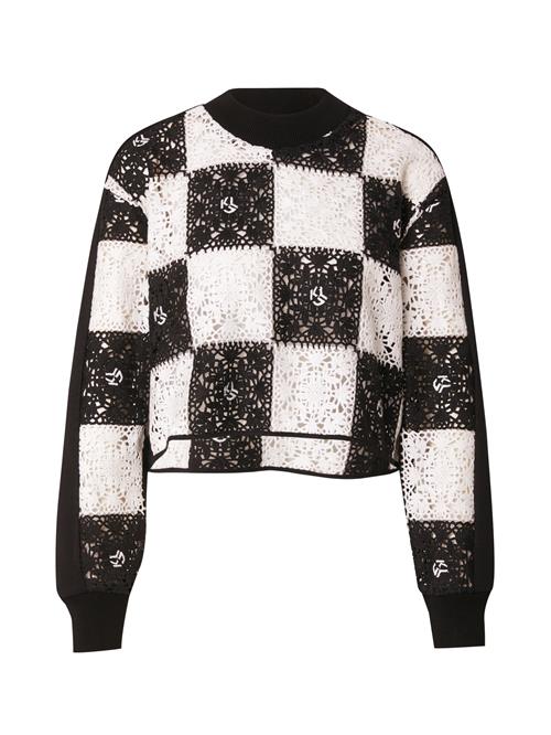 KARL LAGERFELD JEANS Pullover  sort / hvid