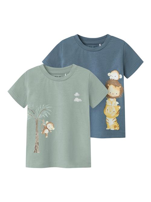 NAME IT Shirts 'Harrison'  navy / brun / mint / orange