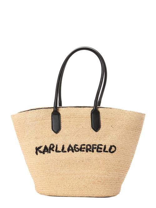 Karl Lagerfeld Strandtaske 'Essential'  beige / sort