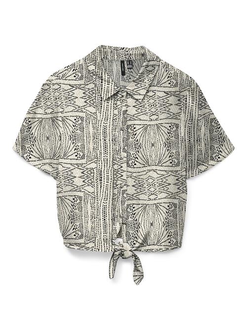VERO MODA Bluse 'VMMENNY'  ecru / sort