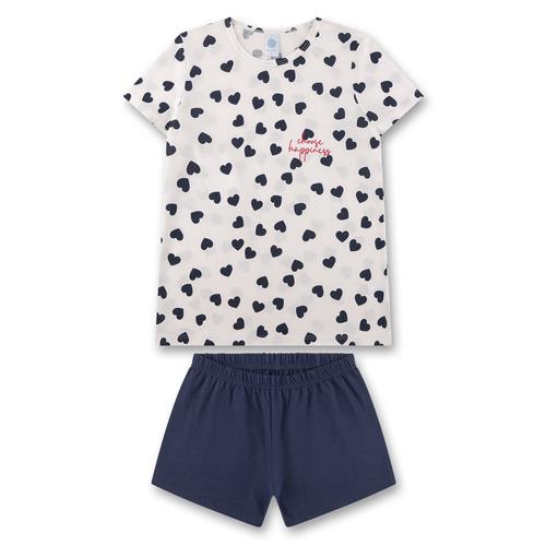SANETTA Nattøj  navy / rød / naturhvid