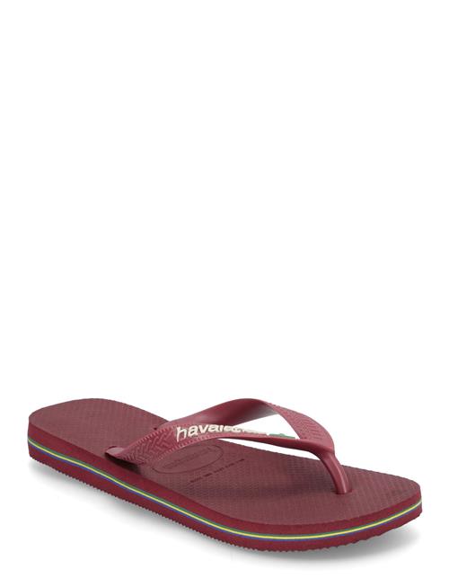 Hav. Brasil Logo Havaianas Burgundy