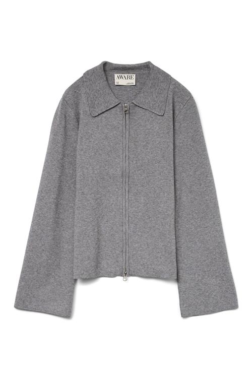 Hanna LS Strikket Cardigan - Mellemgrå Melange - L - Vero Moda