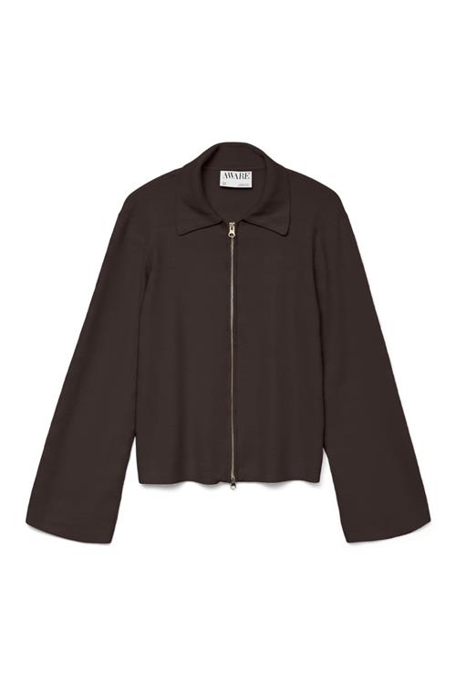 Hanna LS Strikket Cardigan - Chocolate Torte - M - Vero Moda